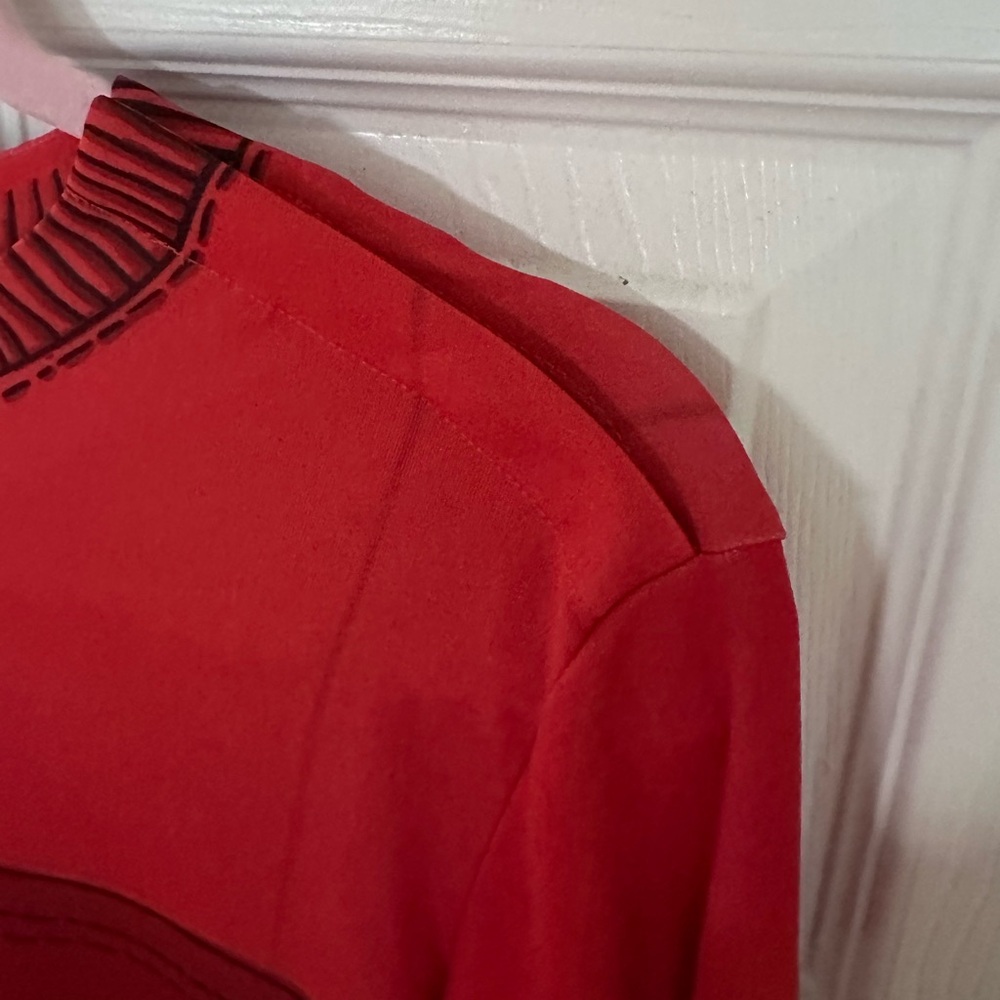 Vintage EUC Marc Jacobs Trompe L’oeil Red & Black Dress - Picture 5 of 6